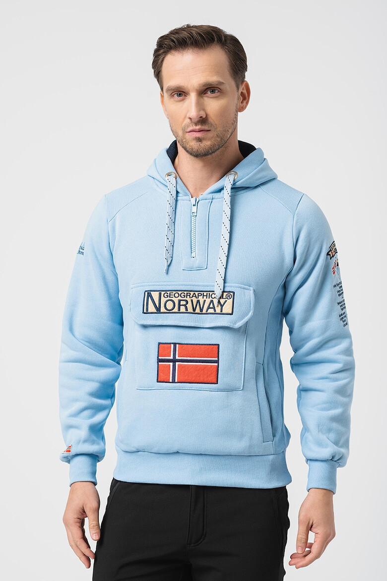 Geographical Norway Hanorac cu fenta si fermoar Gymclass - Pled.ro