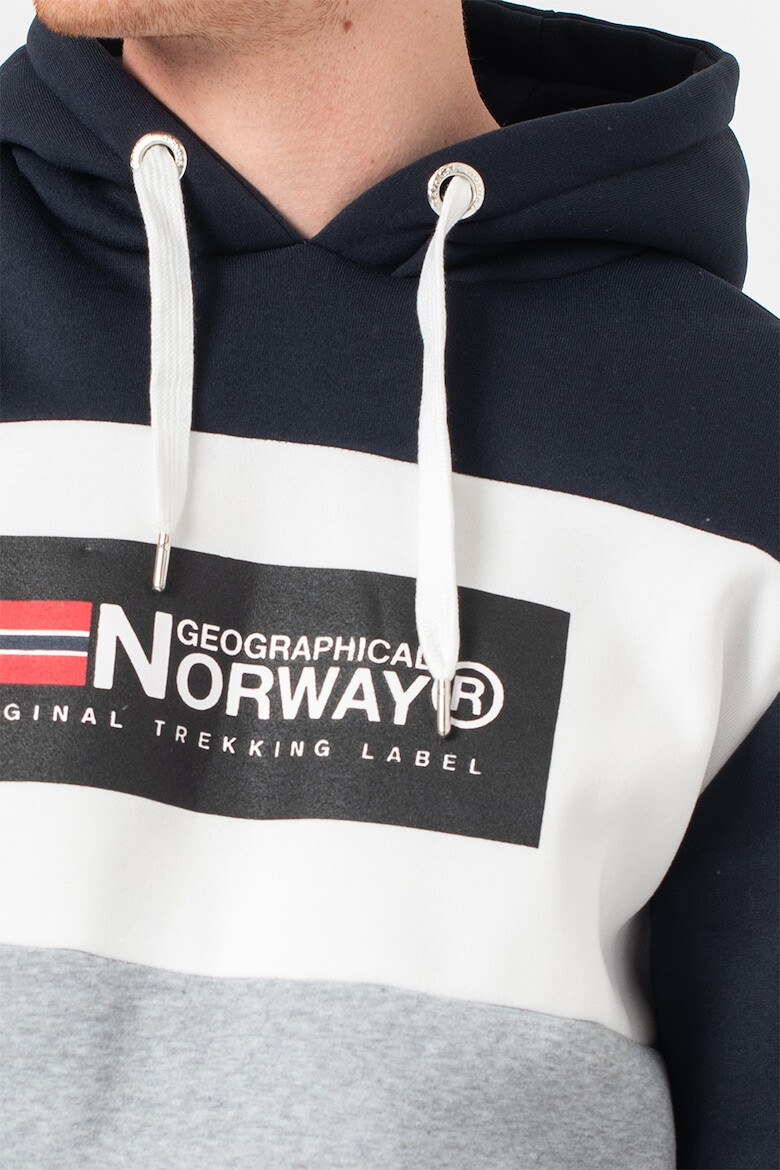 Geographical Norway Hanorac cu imprimeu logo si buzunare kangaroo Golem - Pled.ro