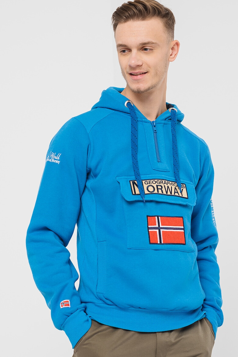 Geographical Norway Hanorac din amestec de bumbac cu fenta scurta cu fermoar Gym Class - Pled.ro