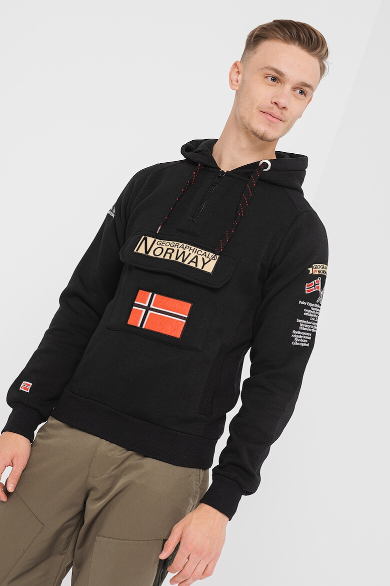 Geographical Norway Hanorac din amestec de bumbac cu fenta scurta cu fermoar Gym Class - Pled.ro