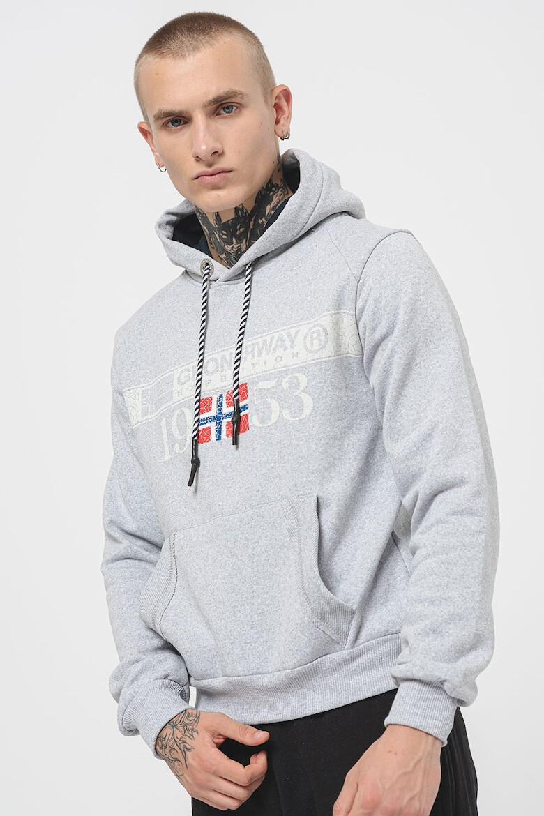 Geographical Norway Hanorac din amestec de bumbac cu imprimeu logo Fastlife - Pled.ro