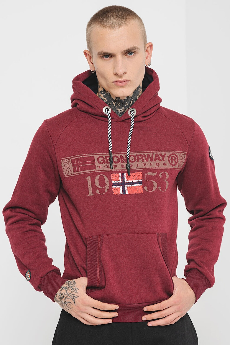 Geographical Norway Hanorac din amestec de bumbac cu imprimeu logo Fastlife - Pled.ro