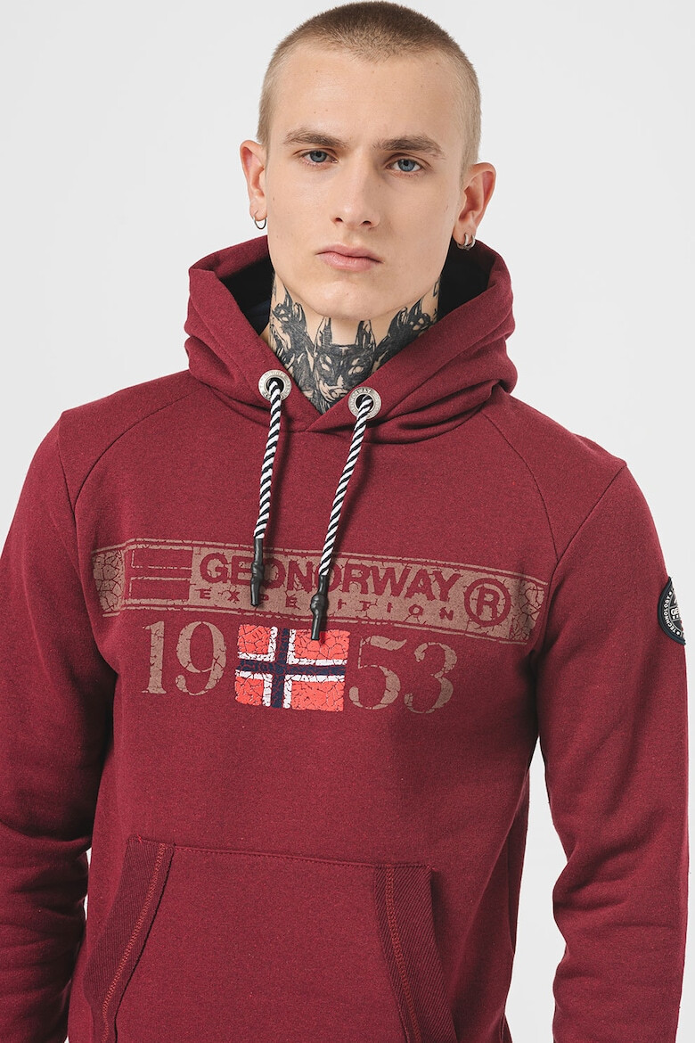 Geographical Norway Hanorac din amestec de bumbac cu imprimeu logo Fastlife - Pled.ro