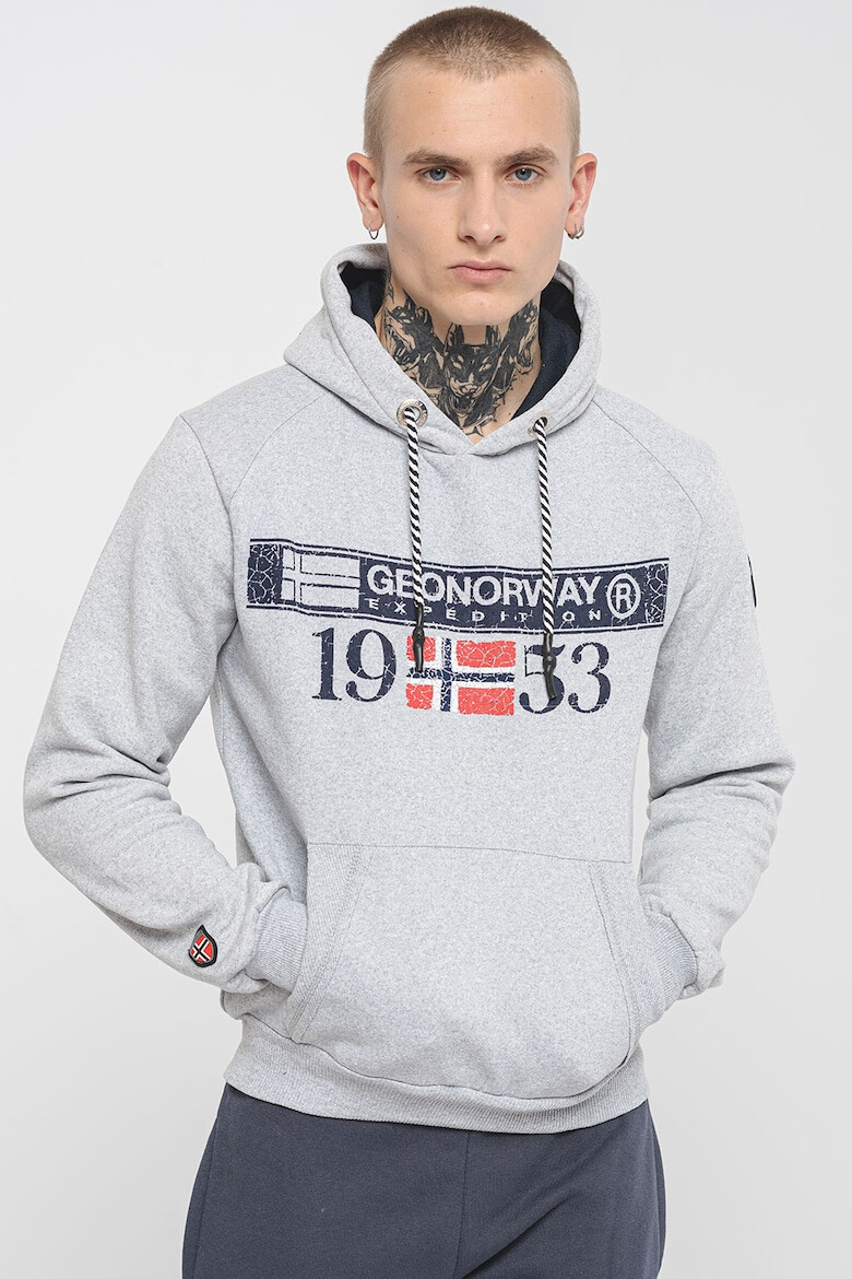 Geographical Norway Hanorac din amestec de bumbac cu imprimeu logo Fastlife - Pled.ro