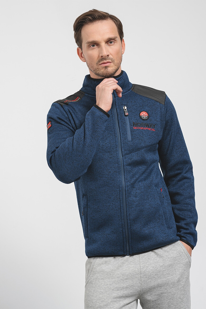 Geographical Norway Jacheta cu fermoar si logo Tavid - Pled.ro