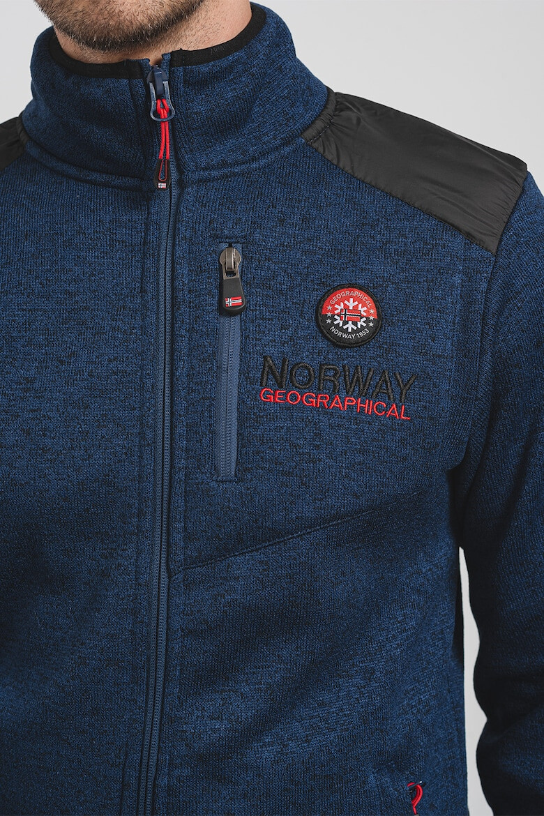 Geographical Norway Jacheta cu fermoar si logo Tavid - Pled.ro