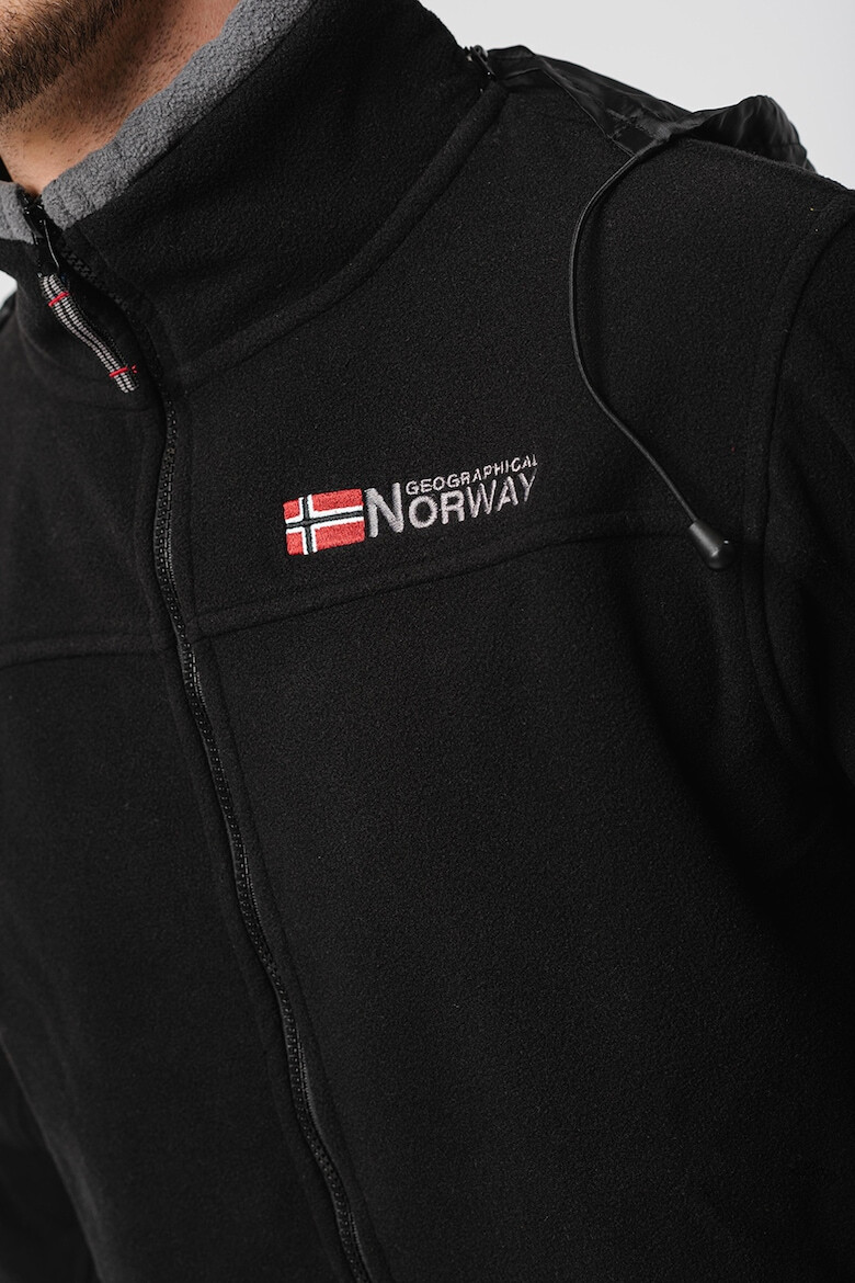 Geographical Norway Jacheta de fleece cu logo brodat Tamazonie - Pled.ro