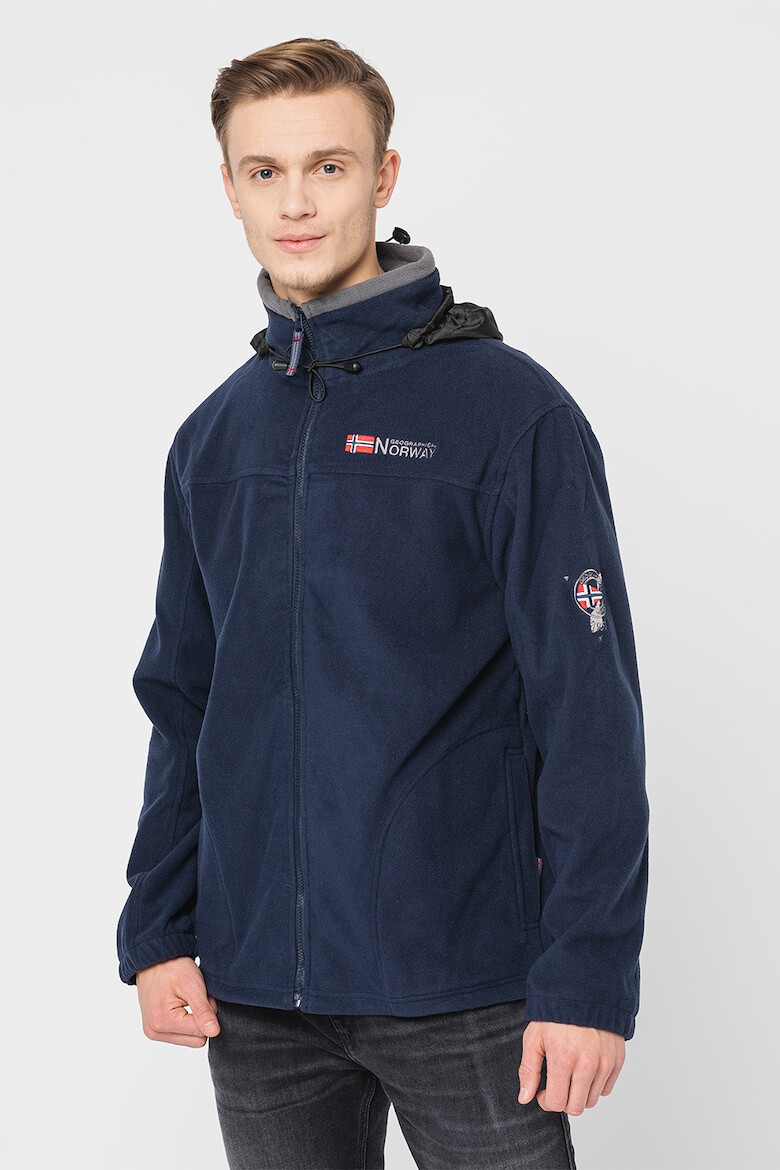 Geographical Norway Jacheta de fleece cu logo brodat Tamazonie - Pled.ro