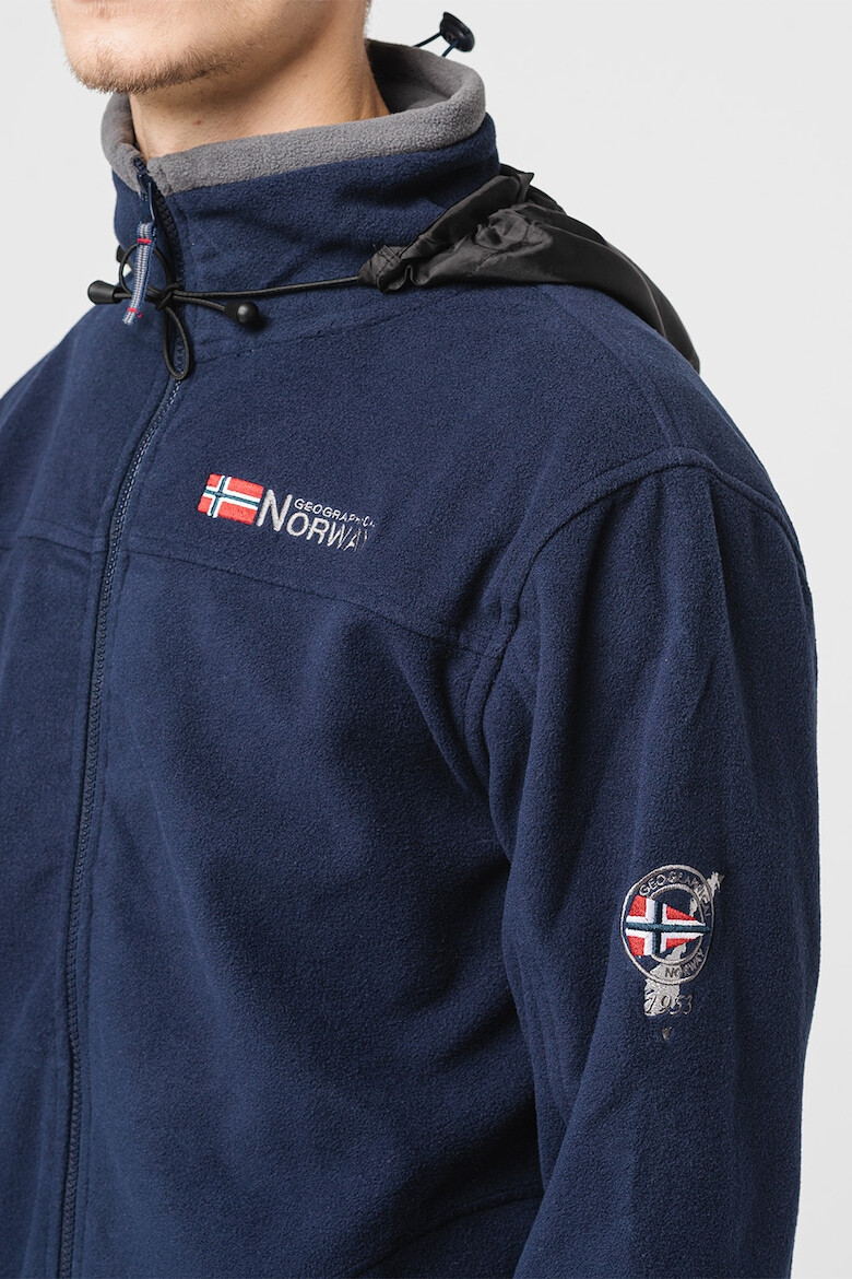 Geographical Norway Jacheta de fleece cu logo brodat Tamazonie - Pled.ro