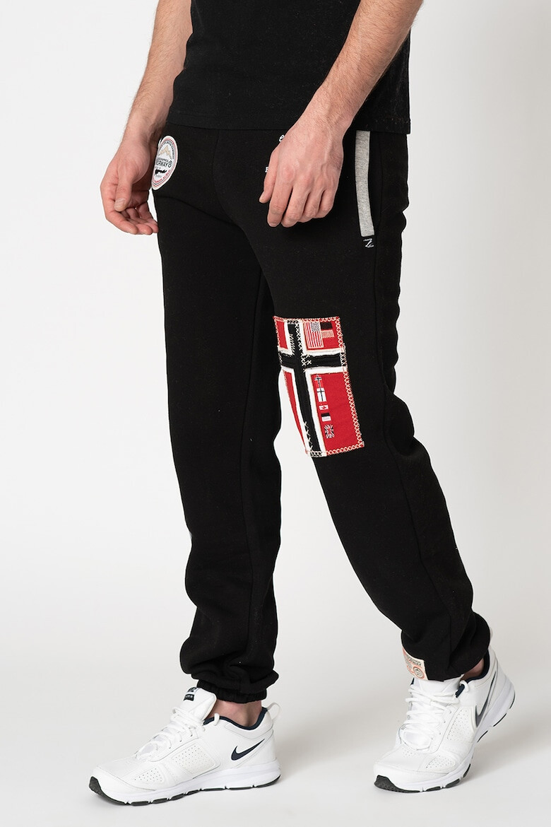 Geographical Norway Pantaloni sport cu aplicatii logo Myer - Pled.ro