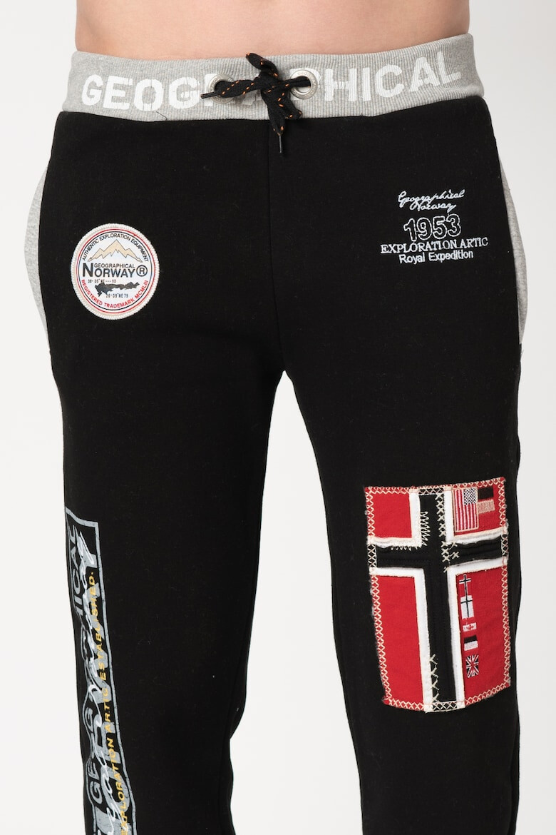 Geographical Norway Pantaloni sport cu aplicatii logo Myer - Pled.ro