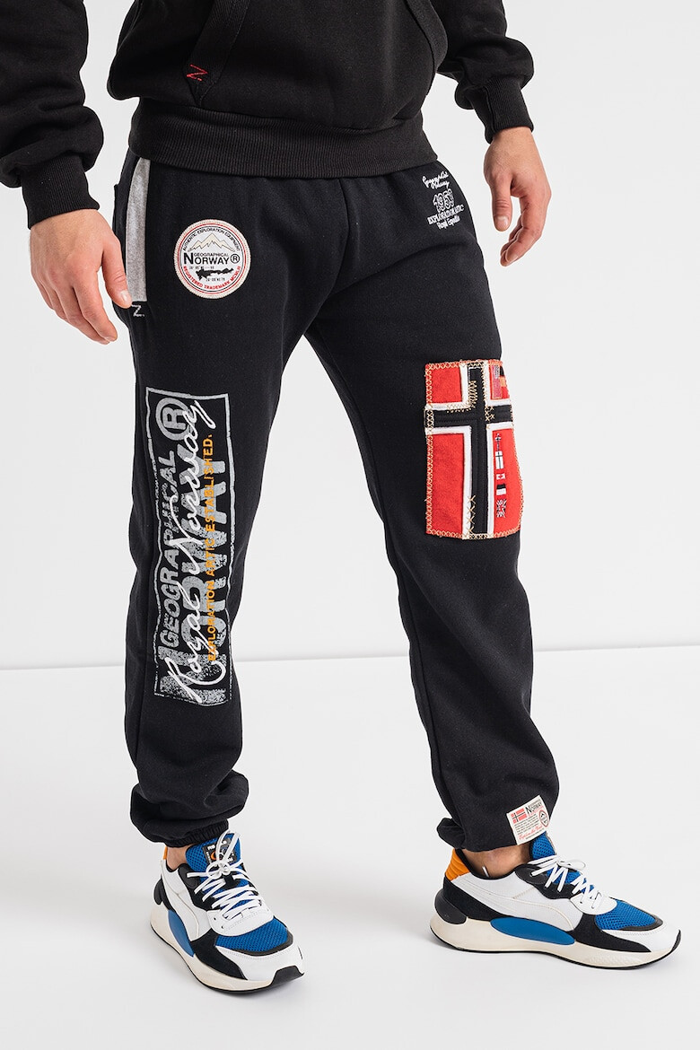 Geographical Norway Pantaloni sport cu aplicatii logo Myer - Pled.ro