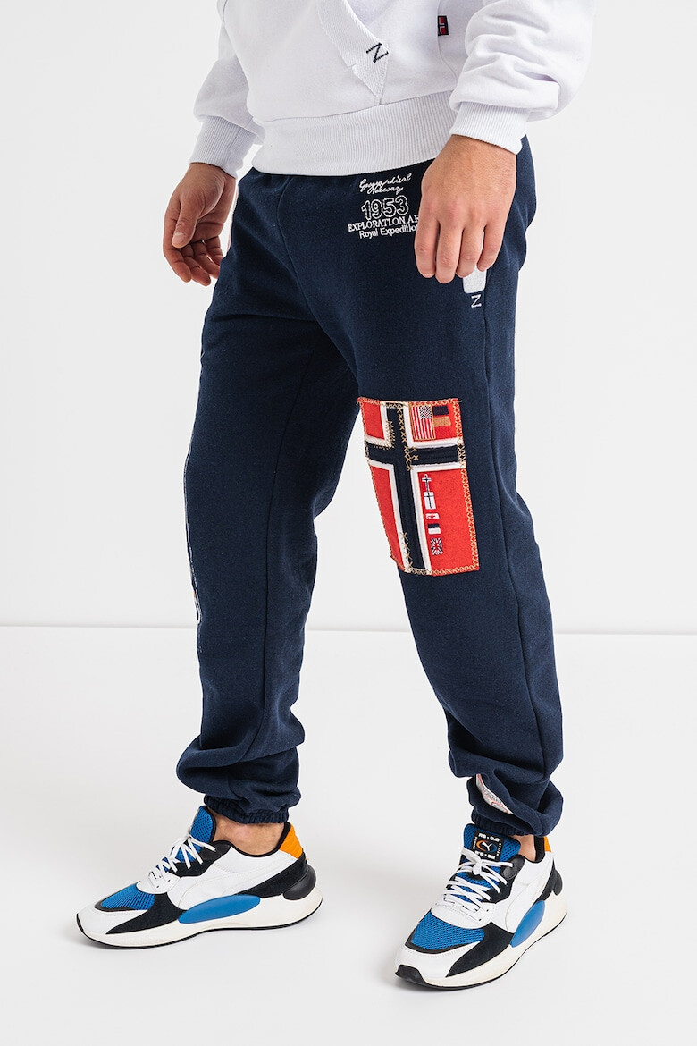 Geographical Norway Pantaloni sport cu aplicatii logo Myer - Pled.ro