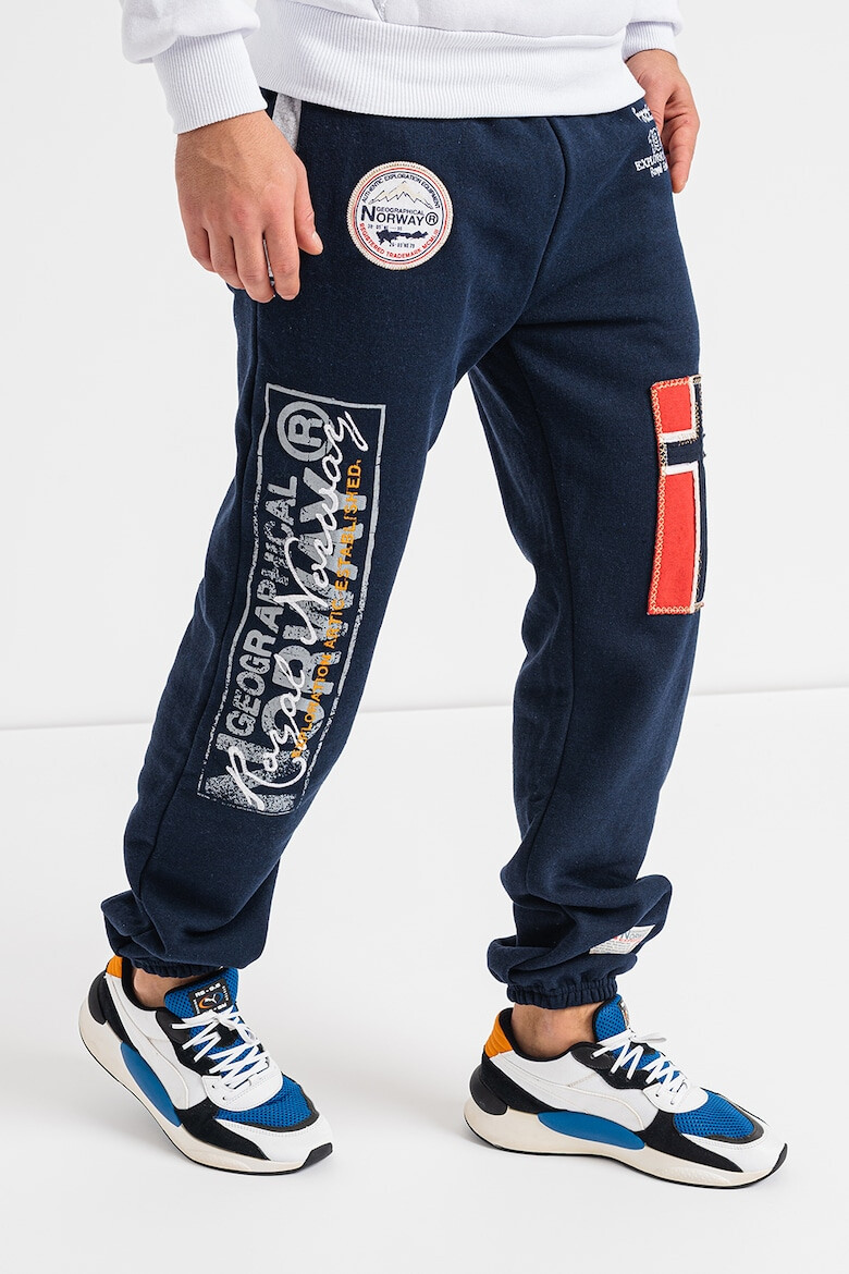 Geographical Norway Pantaloni sport cu aplicatii logo Myer - Pled.ro