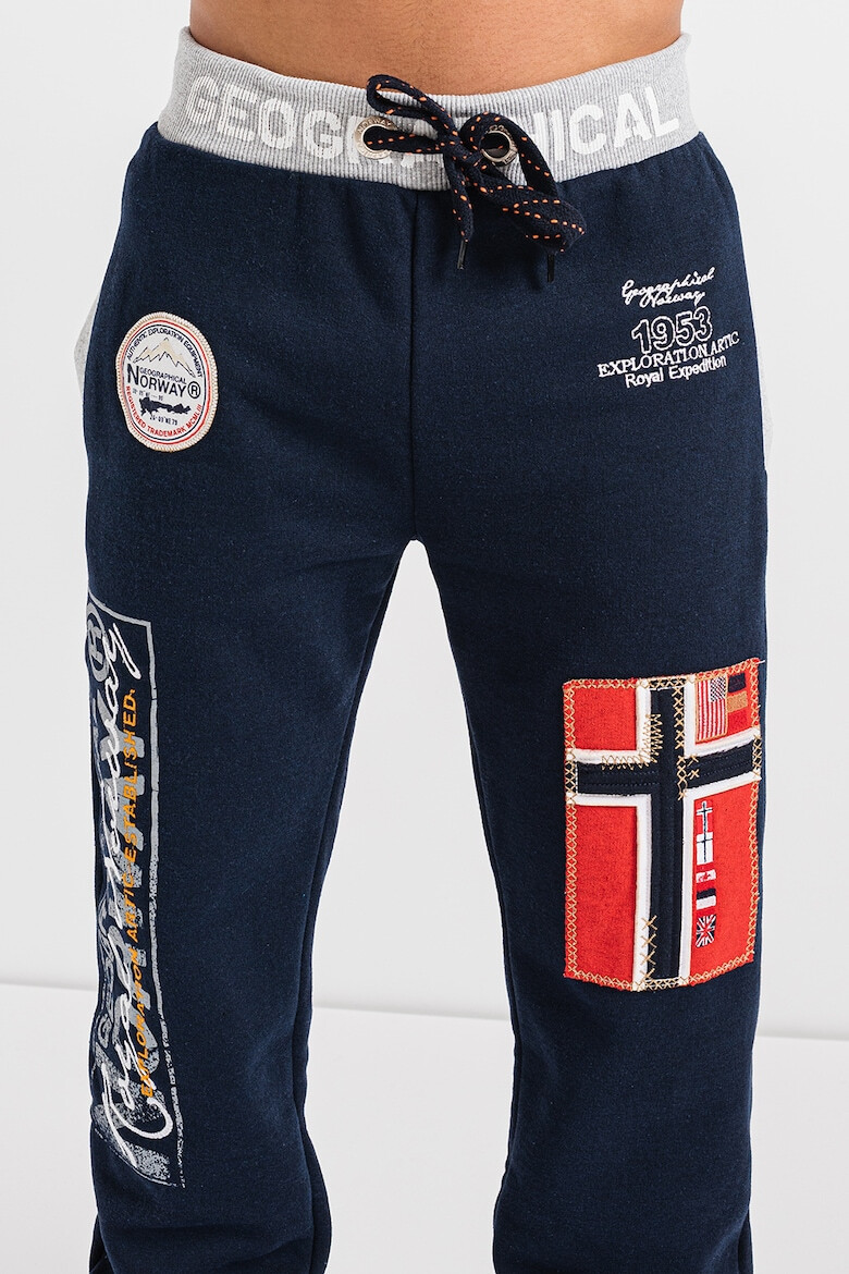 Geographical Norway Pantaloni sport cu aplicatii logo Myer - Pled.ro