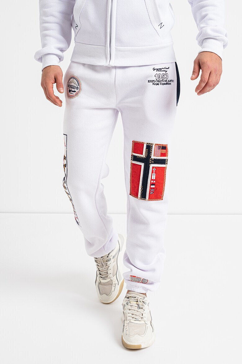 Geographical Norway Pantaloni sport cu aplicatii logo Myer - Pled.ro