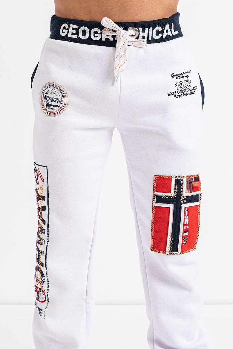 Geographical Norway Pantaloni sport cu aplicatii logo Myer - Pled.ro