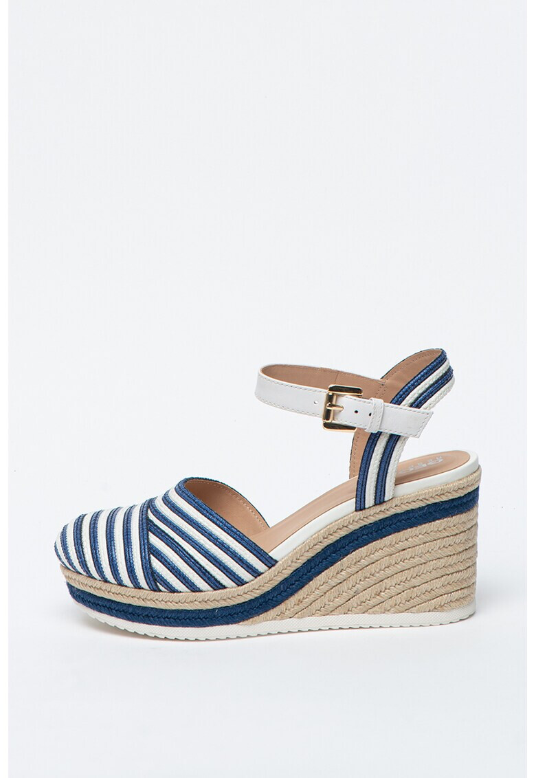 Geox Espadrile cu talpa wedge si model in dungi Ponza - Pled.ro