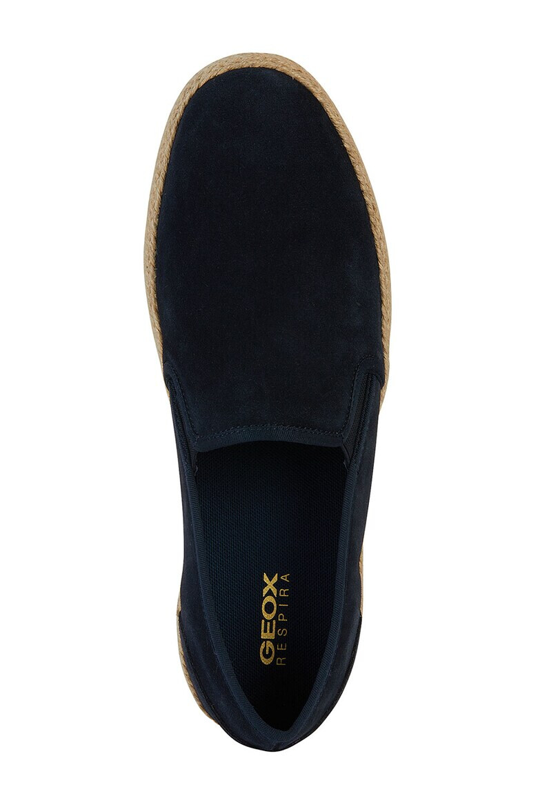 Geox Espadrile de piele intoarsa cu aplicatie impletite de iuta - Pled.ro