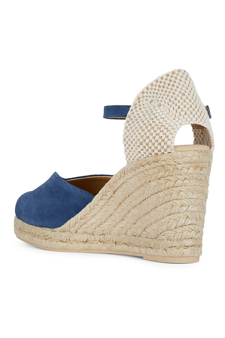 Geox Espadrile din piele intoarsa cu talpa wedge - Pled.ro