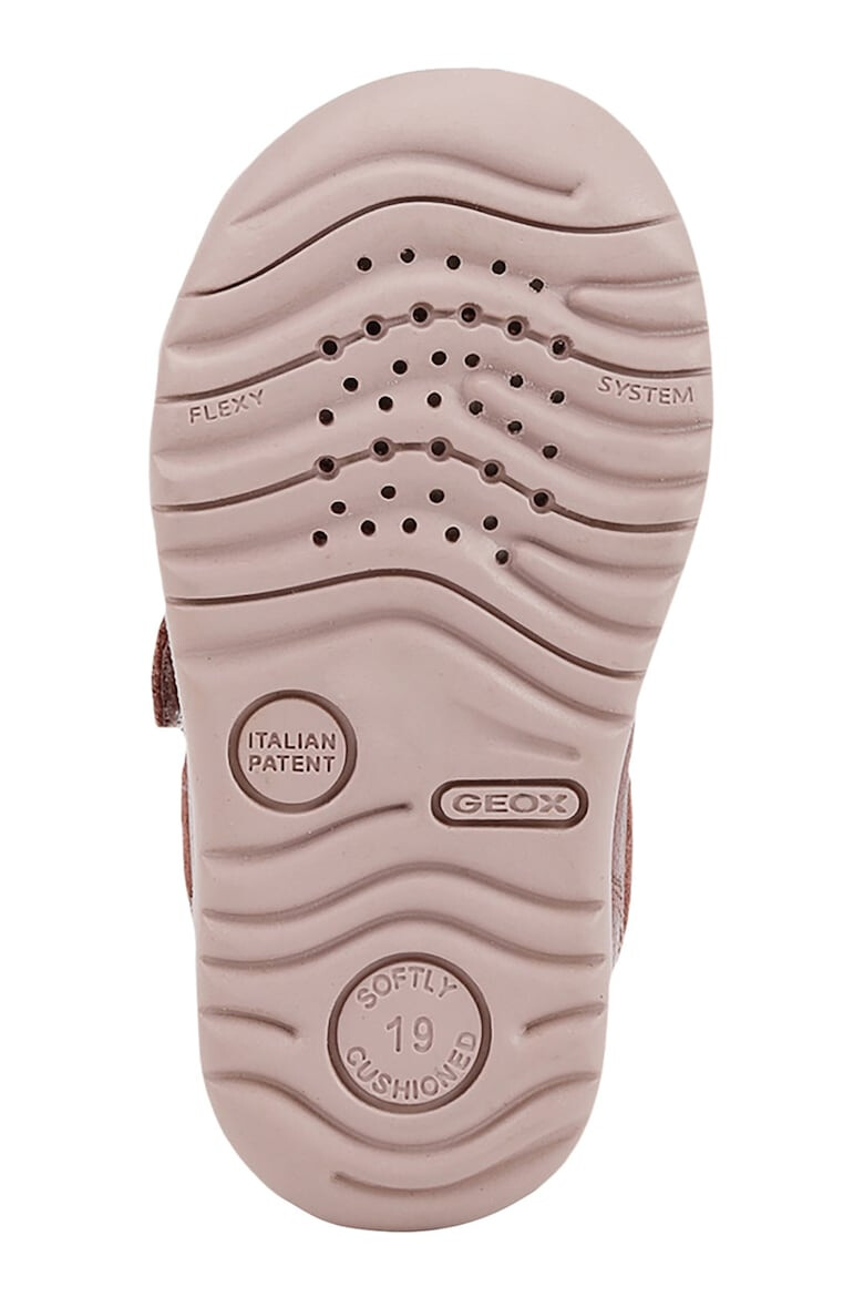 Geox Pantofi de piele si piele intoarsa cu velcro - Pled.ro