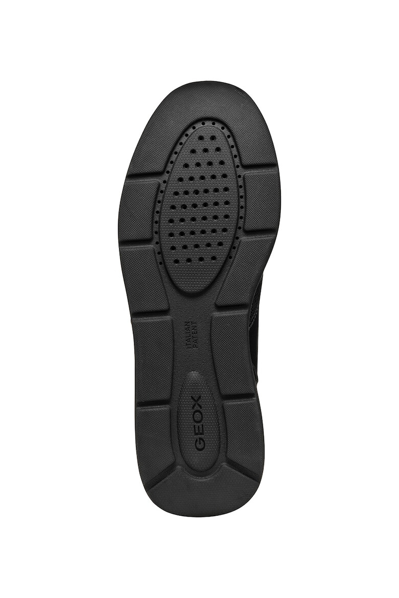 Geox Pantofi sport de piele ecologica cu garnituri de piele intoarsa - Pled.ro