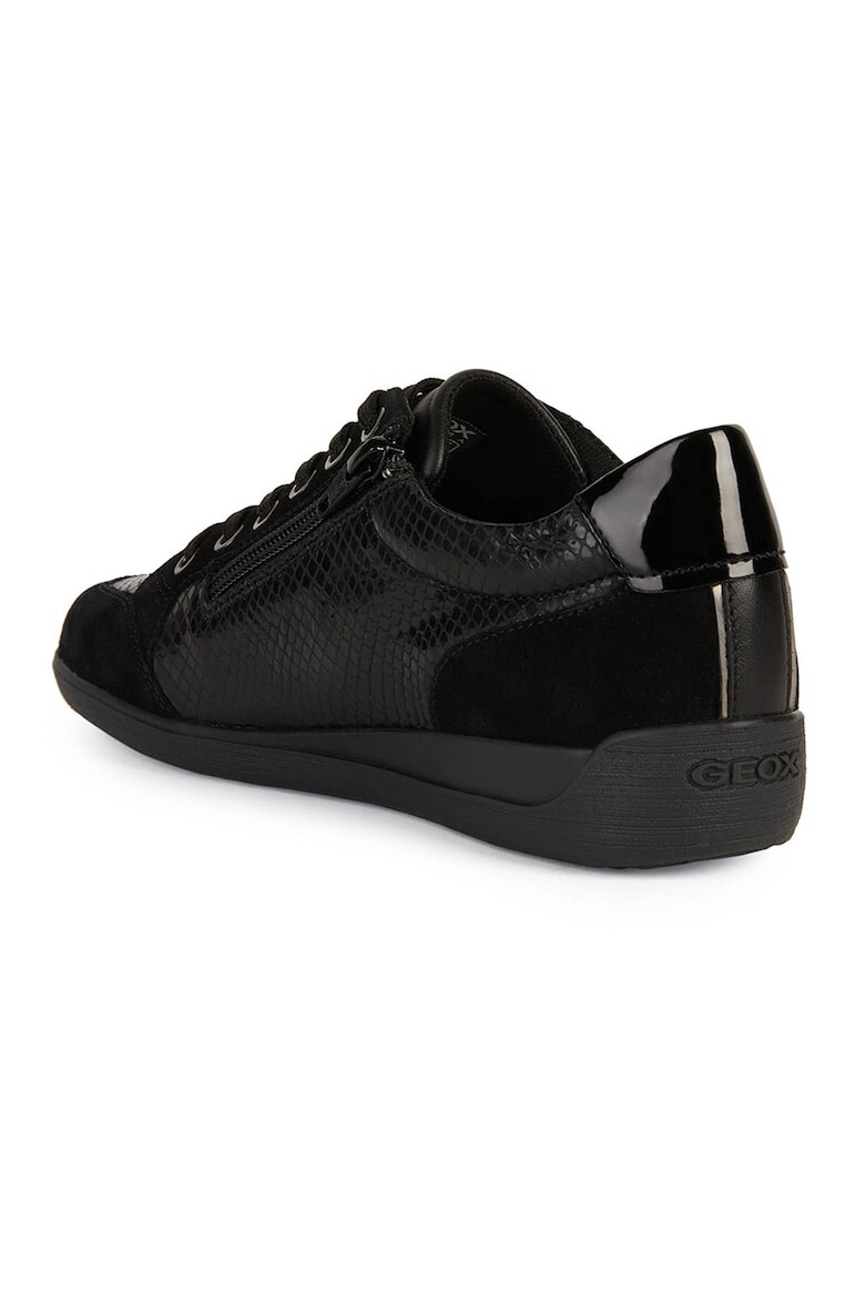 Geox Pantofi sport de piele si piele intoarsa cu aspect piele de sarpe - Pled.ro