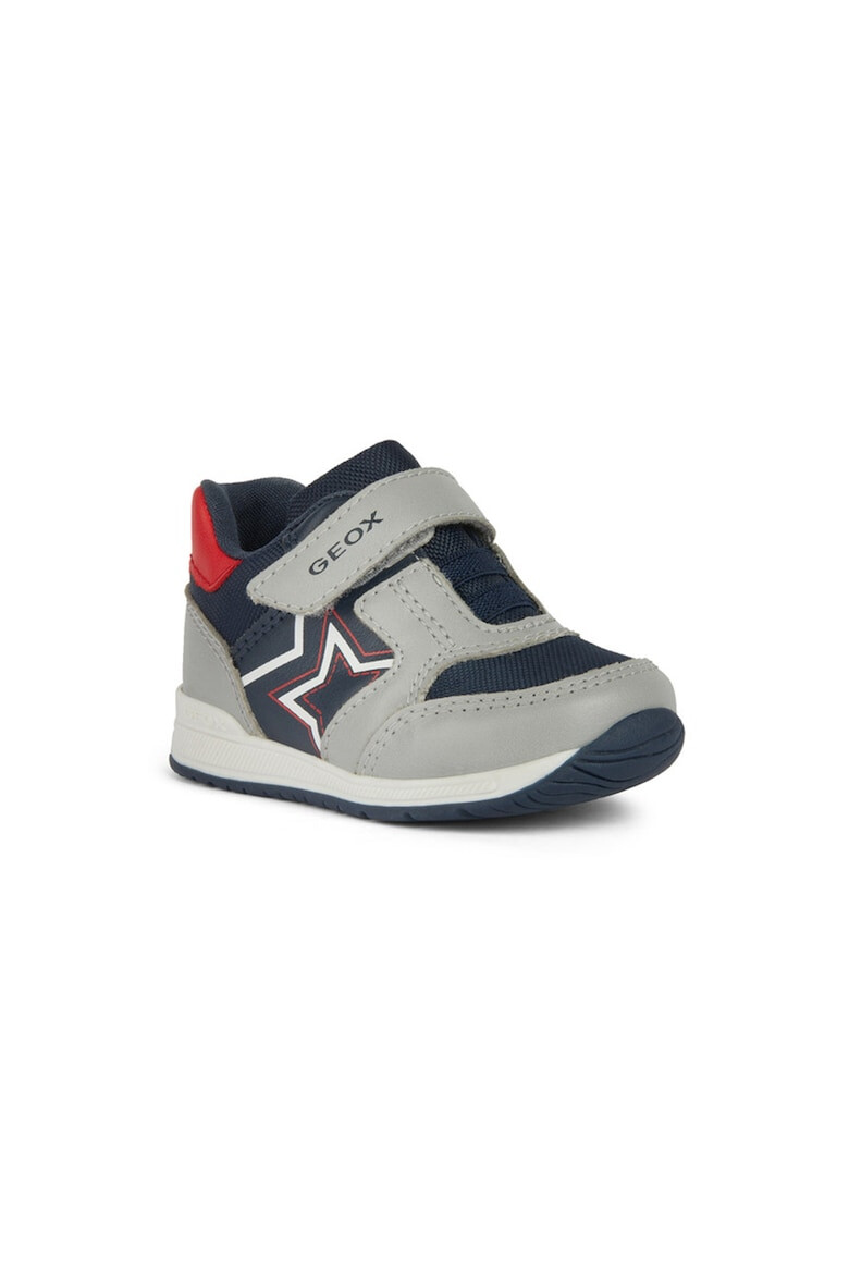 Geox Pantofi sport din piele ecologica cu insertii din material textil - Pled.ro