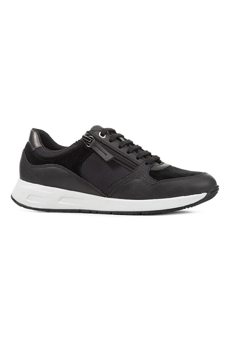 Geox Pantofi sport low-cut cu garnituri din piele intoarsa - Pled.ro