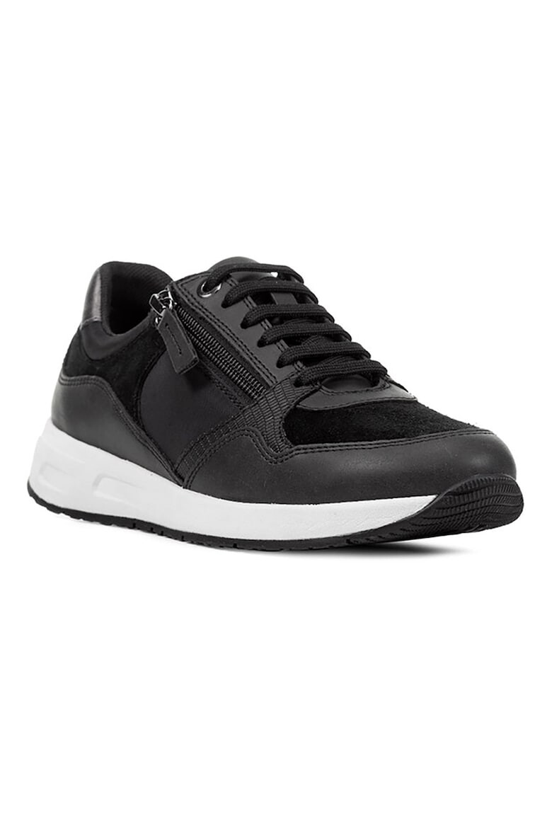 Geox Pantofi sport low-cut cu garnituri din piele intoarsa - Pled.ro