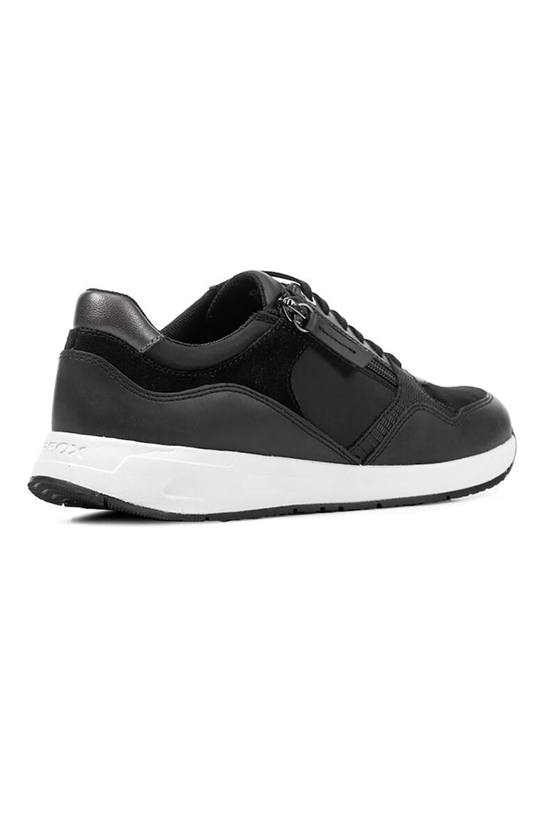 Geox Pantofi sport low-cut cu garnituri din piele intoarsa - Pled.ro