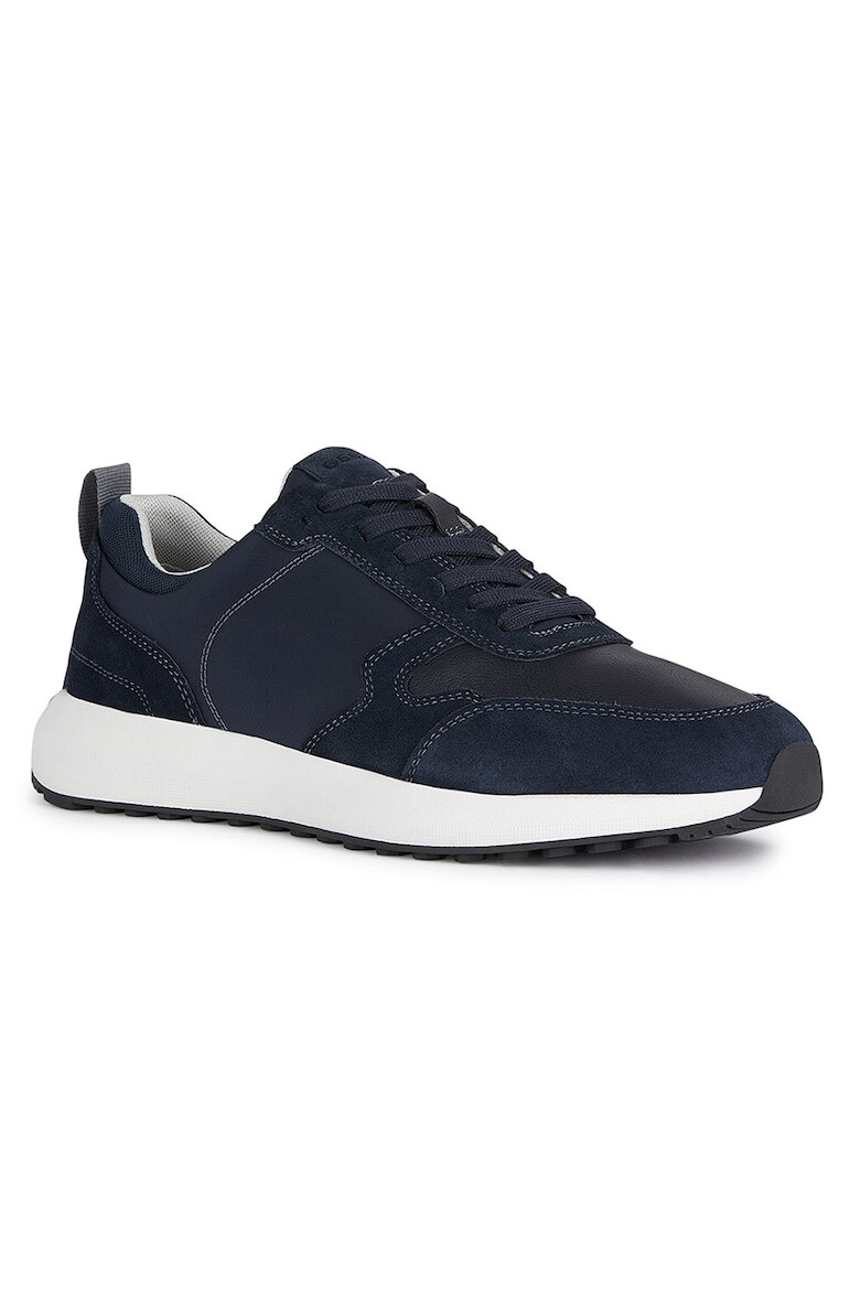 Geox Pantofi sport low-cut cu segmente de piele intoarsa - Pled.ro