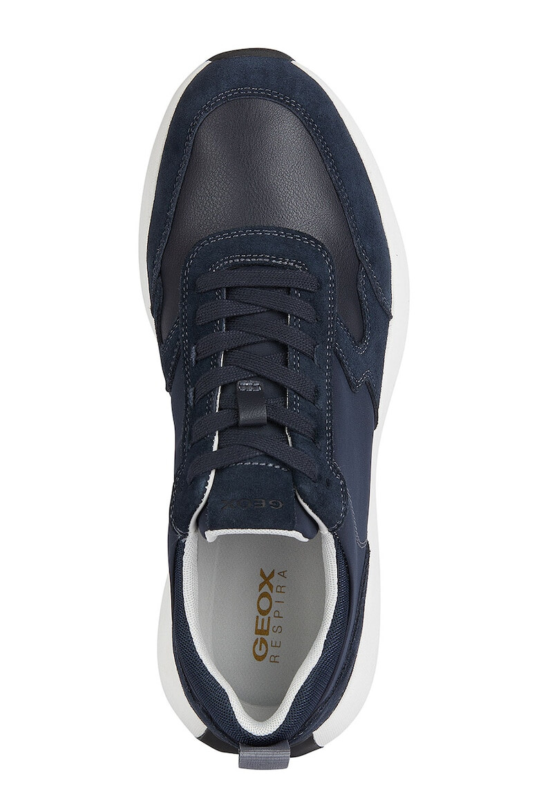 Geox Pantofi sport low-cut cu segmente de piele intoarsa - Pled.ro