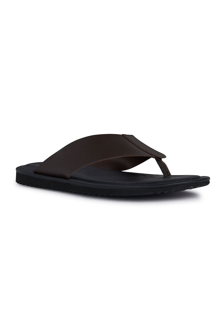 Geox Papuci flip-flop de piele - Pled.ro