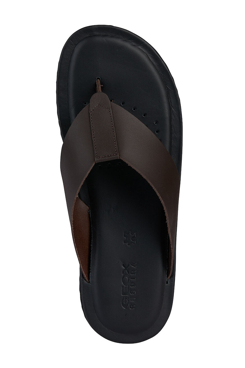 Geox Papuci flip-flop de piele - Pled.ro