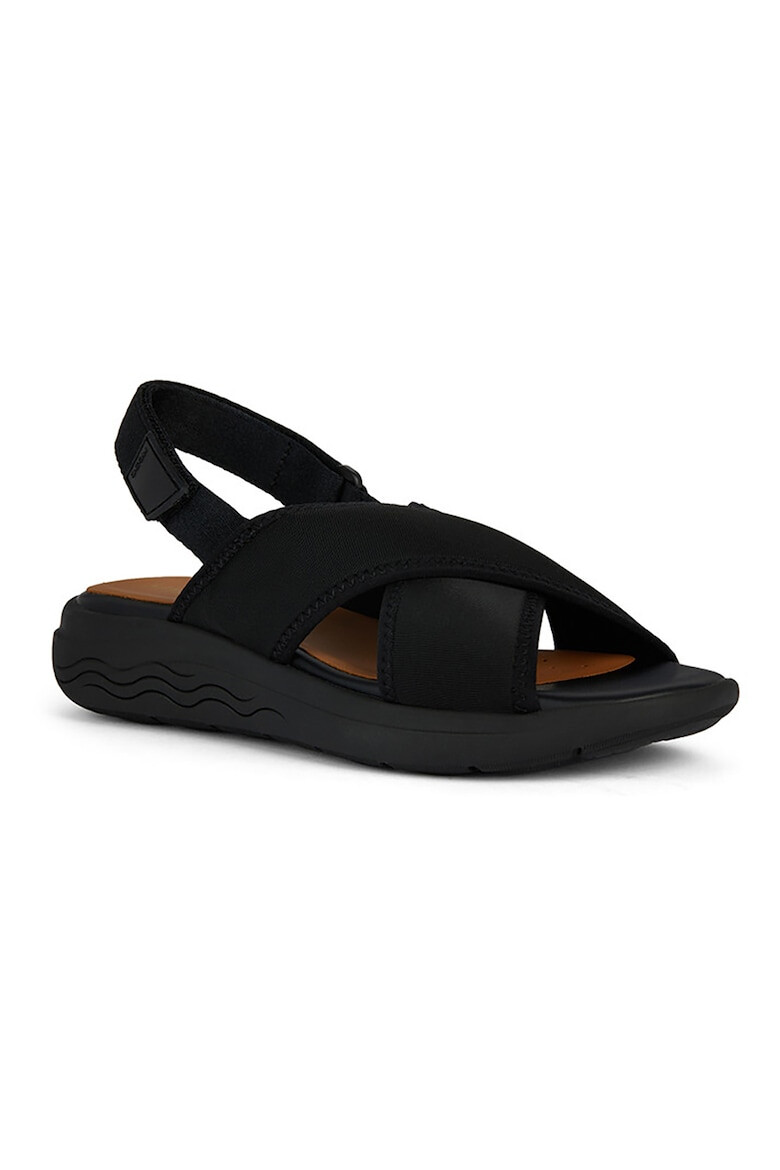 Geox Sandale cu inchidere velcro si talpa wedge Spherica - Pled.ro