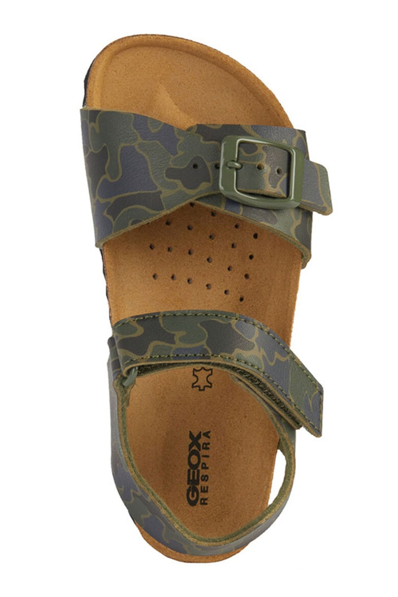 Geox Sandale cu velcro si imprimeu camuflaj - Pled.ro