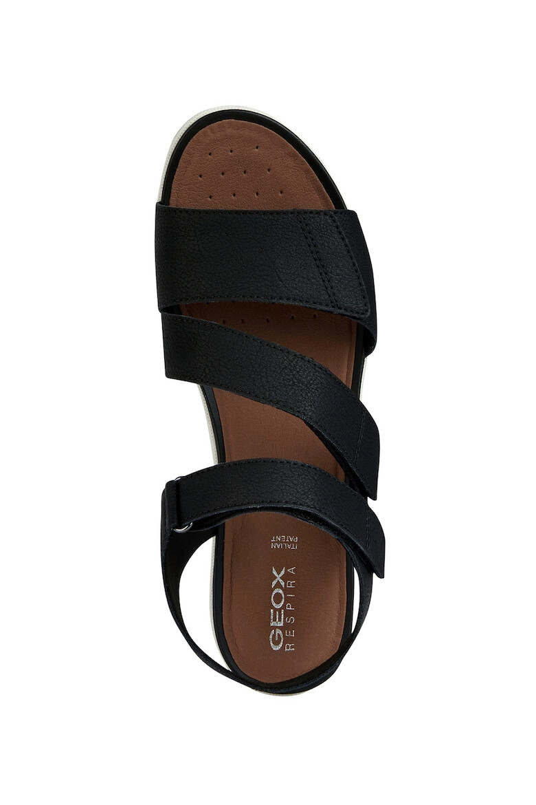 Geox Sandale de piele ecologica cu velcro - Pled.ro