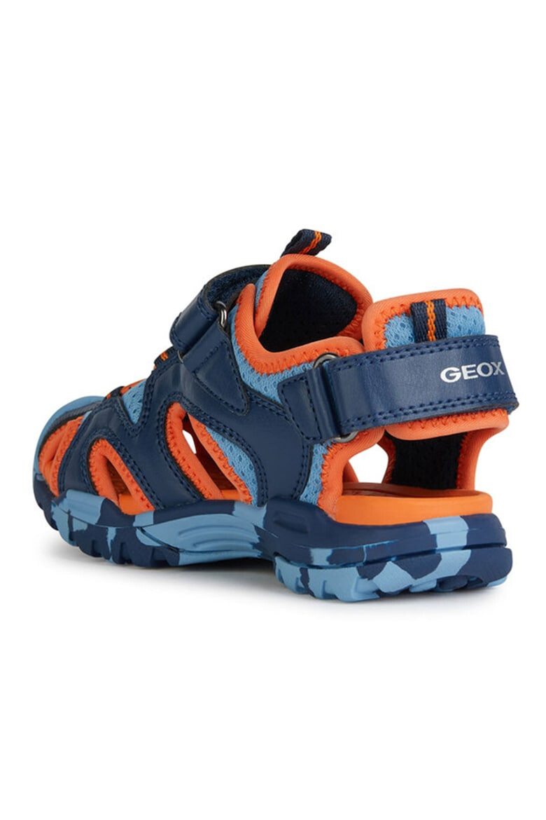 Geox Sandale de piele ecologica si material textil - Pled.ro