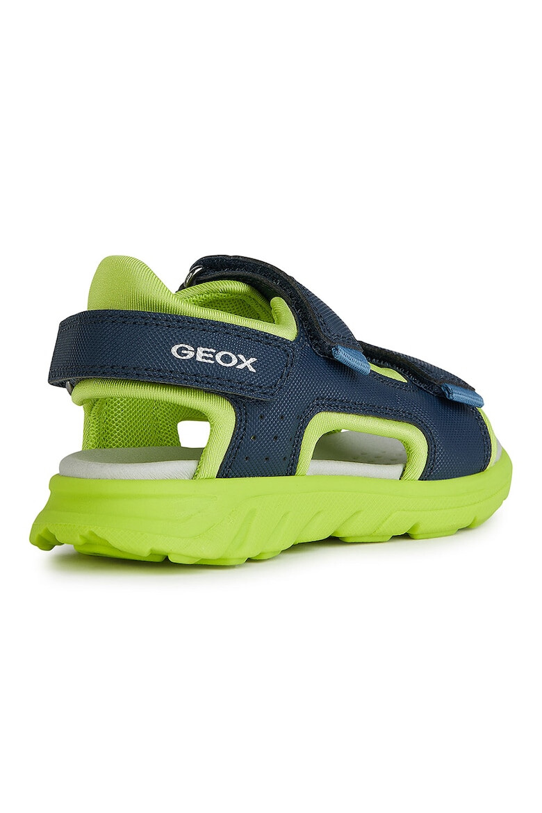 Geox Sandale de piele ecologica si material textil cu velcro - Pled.ro