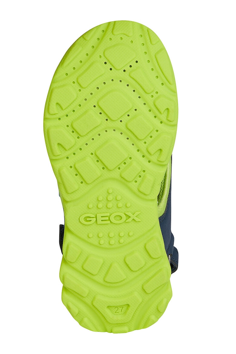 Geox Sandale de piele ecologica si material textil cu velcro - Pled.ro