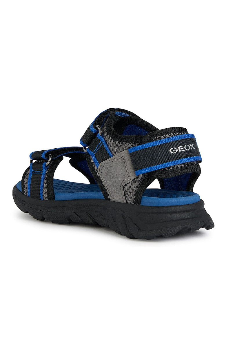 Geox Sandale de piele ecologica si material textil cu velcro - Pled.ro