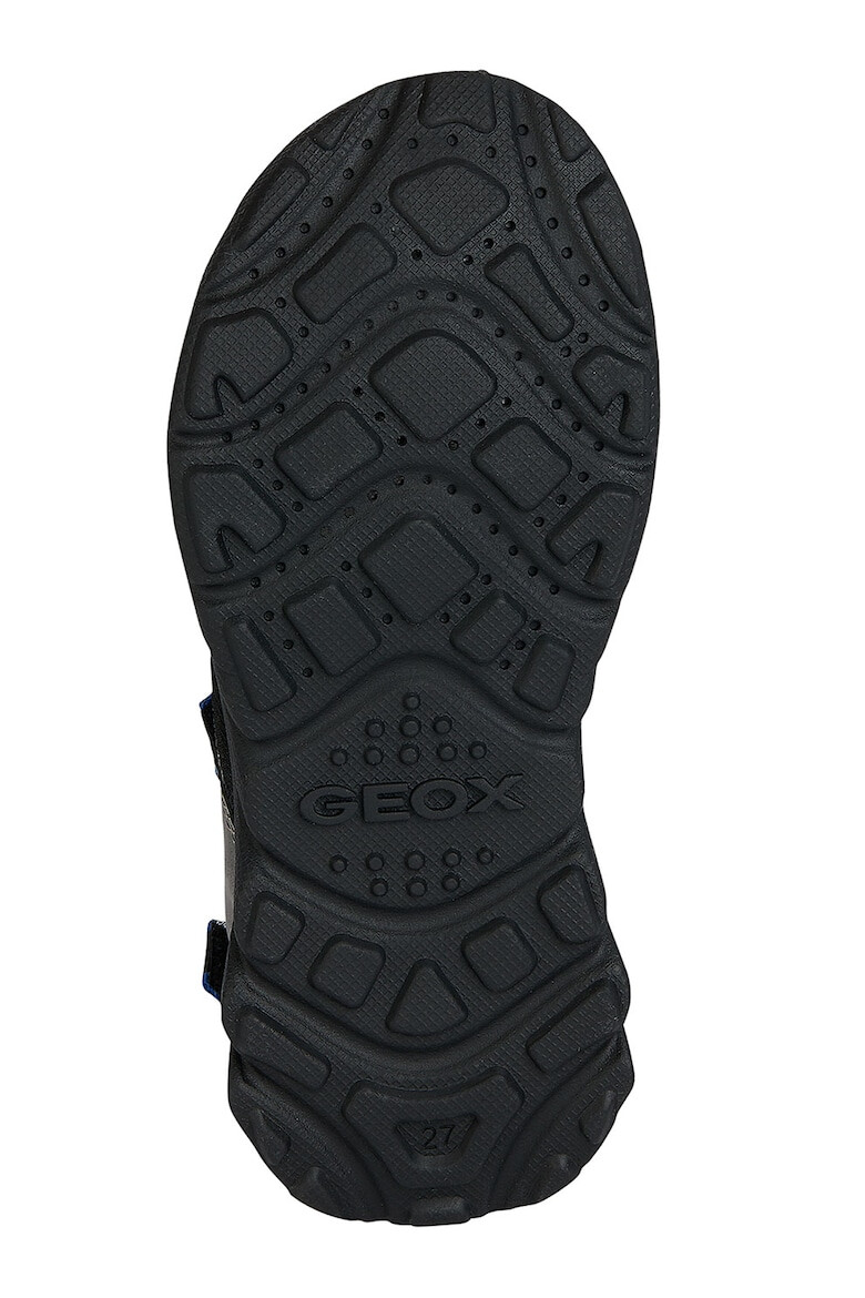 Geox Sandale de piele ecologica si material textil cu velcro - Pled.ro