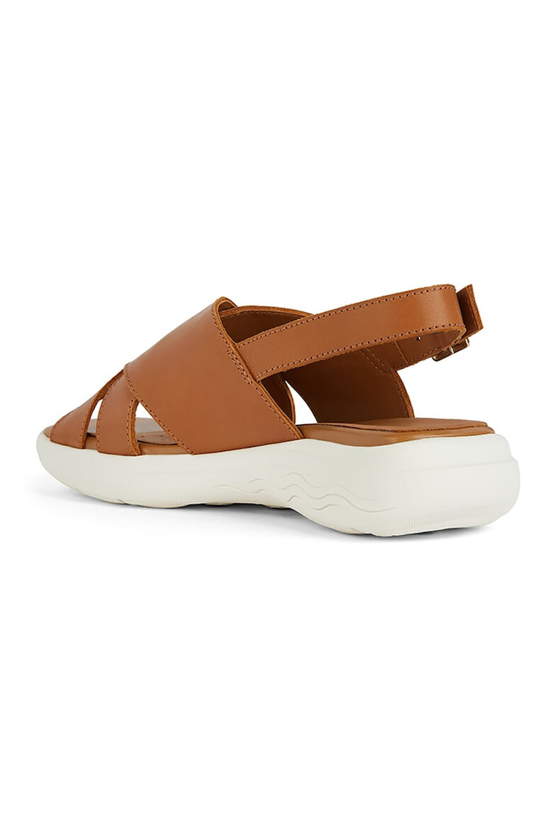 Geox Sandale din piele cu talpa wedge - Pled.ro