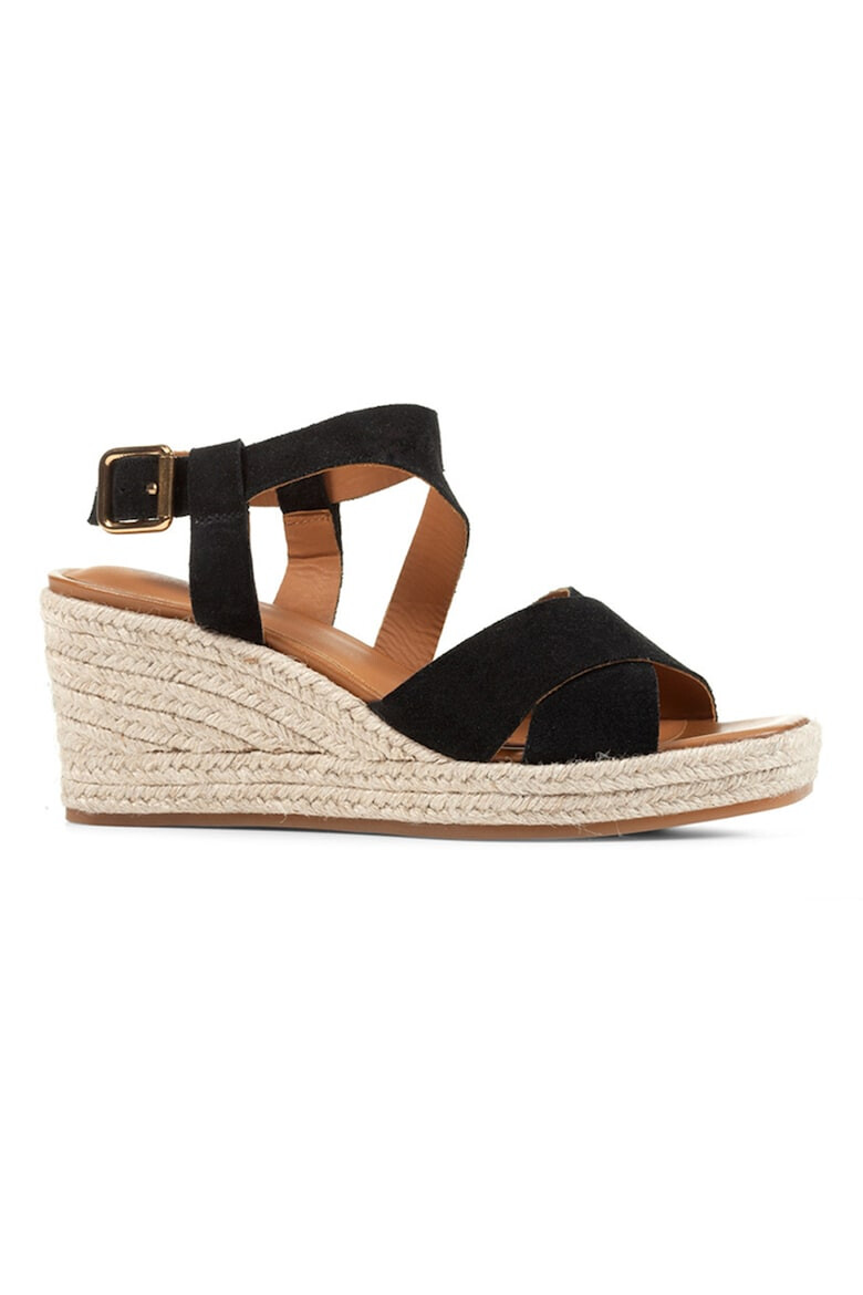 Geox Sandale-espadrile din piele intoarsa - Pled.ro