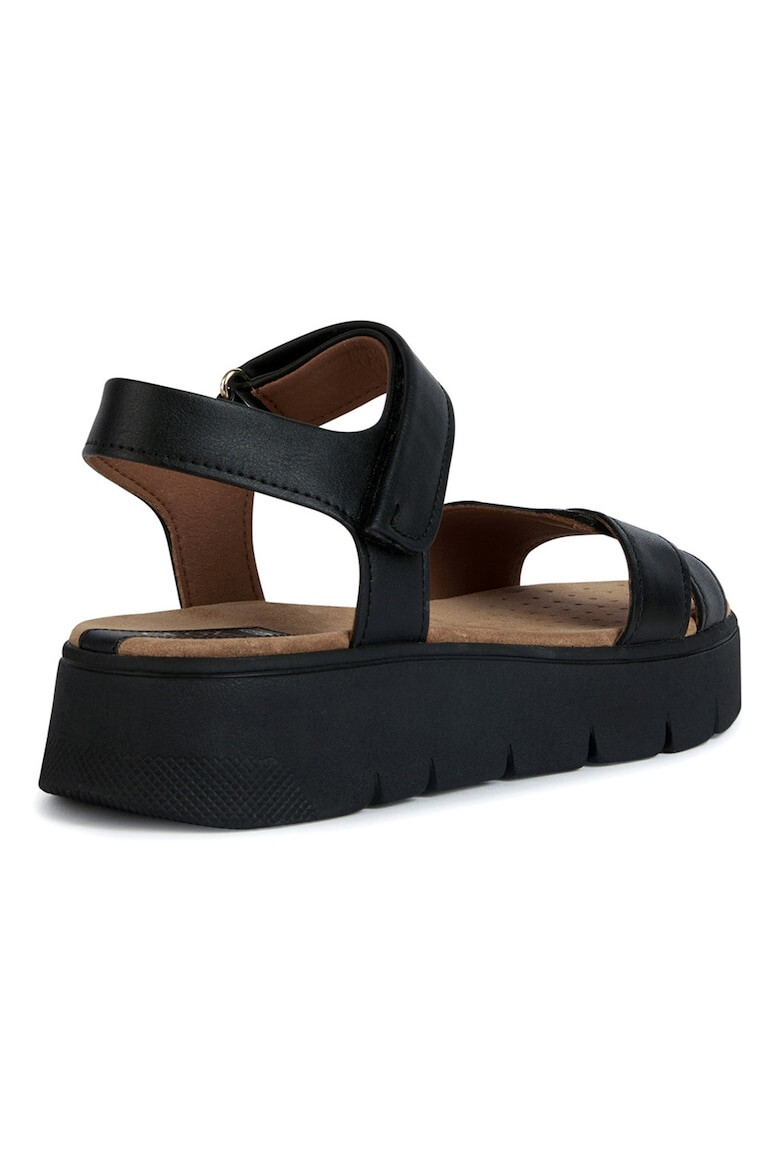 Geox Sandale wedge cu garnituri de piele - Pled.ro