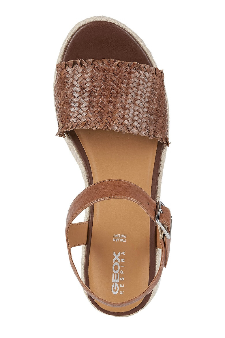 Geox Sandale wedge de piele - Pled.ro