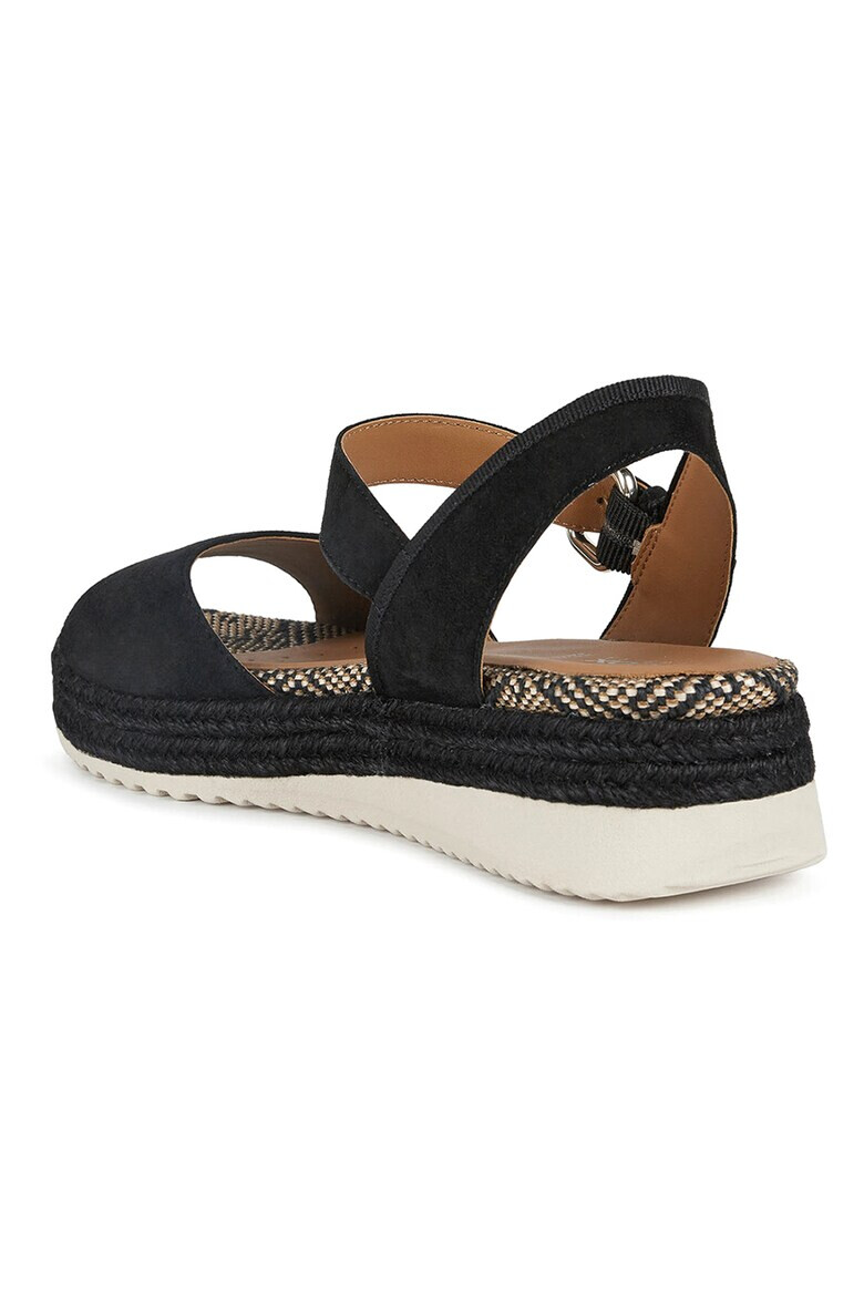 Geox Sandale wedge de piele intoarsa - Pled.ro