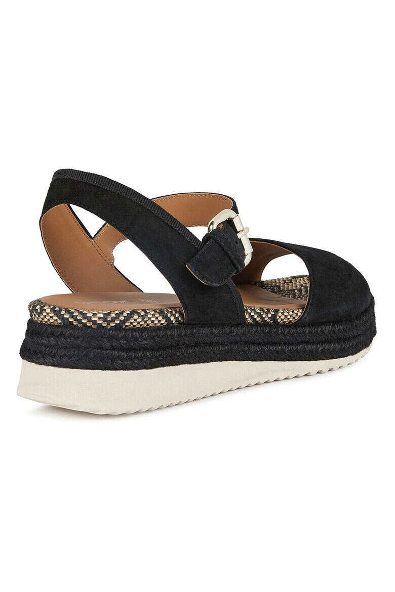 Geox Sandale wedge de piele intoarsa - Pled.ro