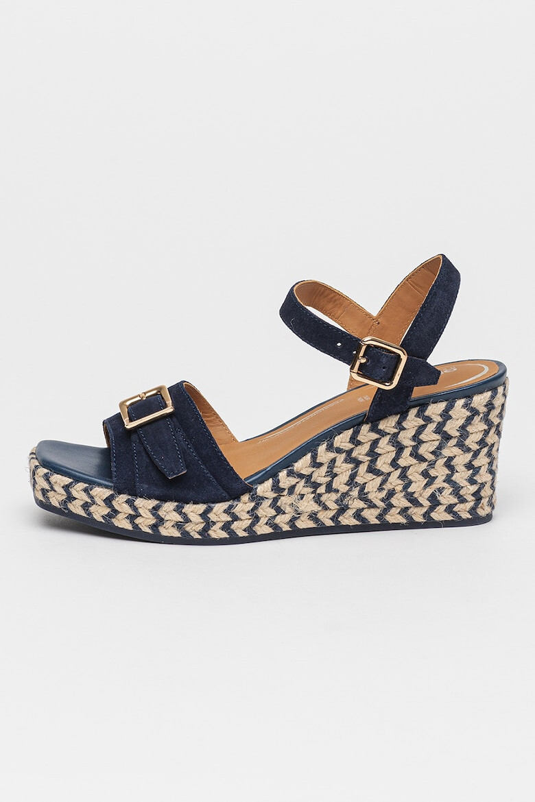 Geox Sandale wedge de piele intoarsa Panarea - Pled.ro